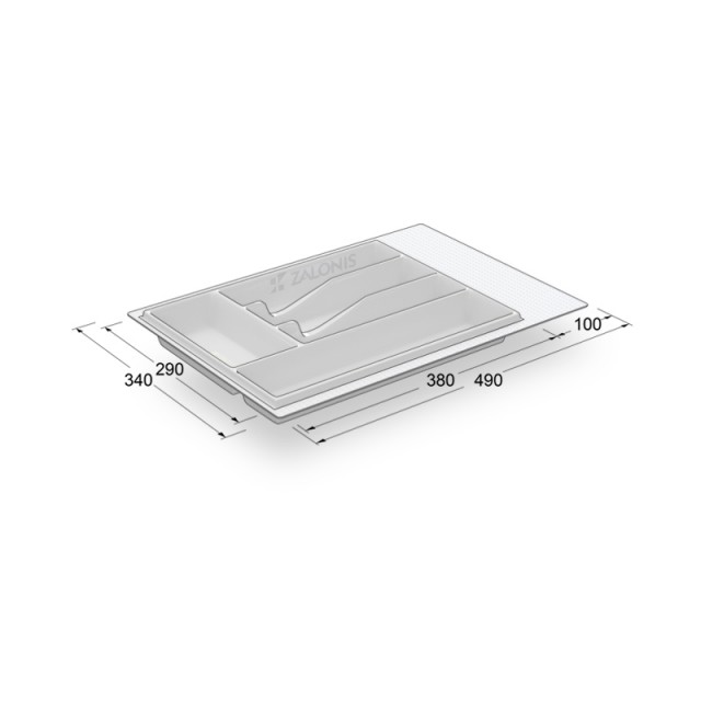 CUTLERY TRAYS VOLPATO 40 WHITE